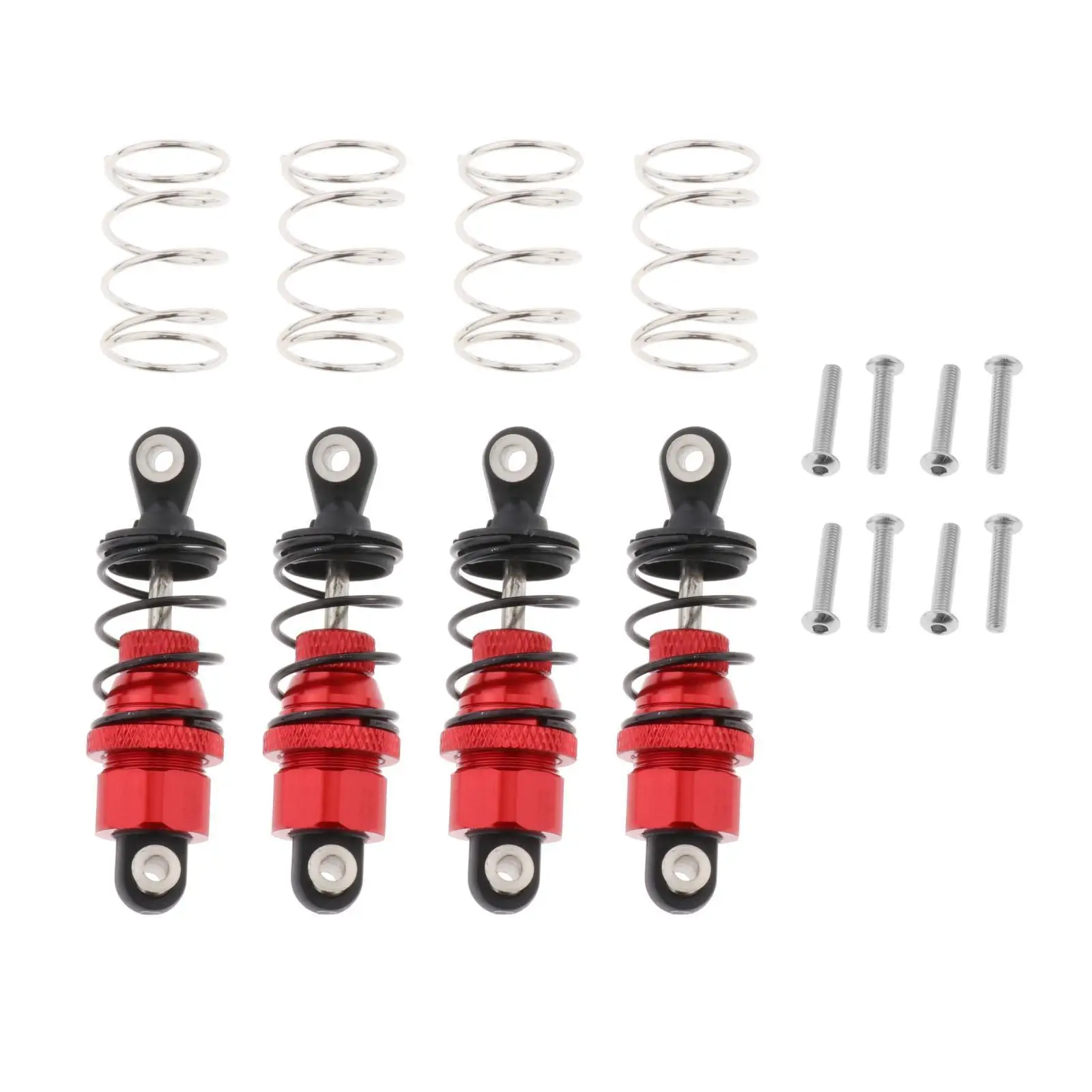 4pcs RC Car Shock Damper Metal Adjustable Shock Damper RC Upgrade Replacement