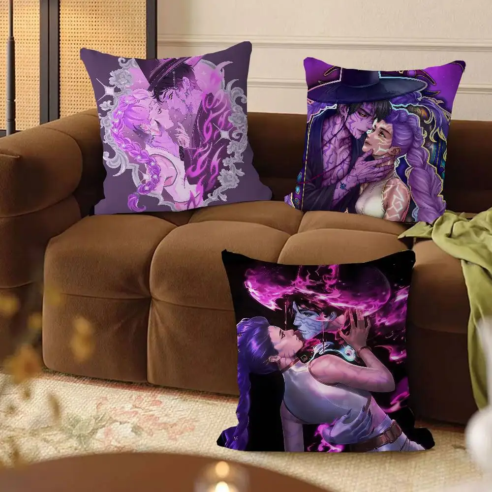 

KPop Demon Hunters Rumi Jinu Decorative Room Aesthetics Pillow Case Home Decor Bedroom Sofa Bed Couch Pillow Cover 45x45