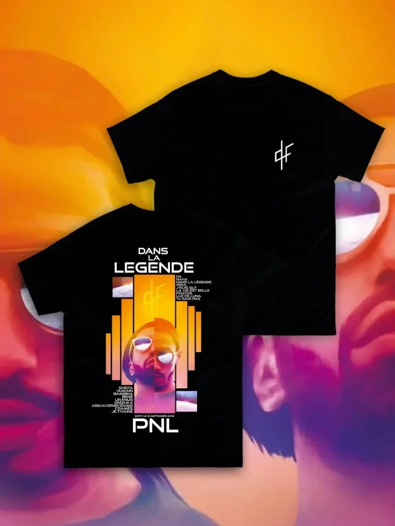 

Женская футболка Le Monde Chico PNL Album Французский рэпер с графическим принтом Женская футболка в стиле хип-хоп Модная рубашка с коротким рукавом Уличная одежда