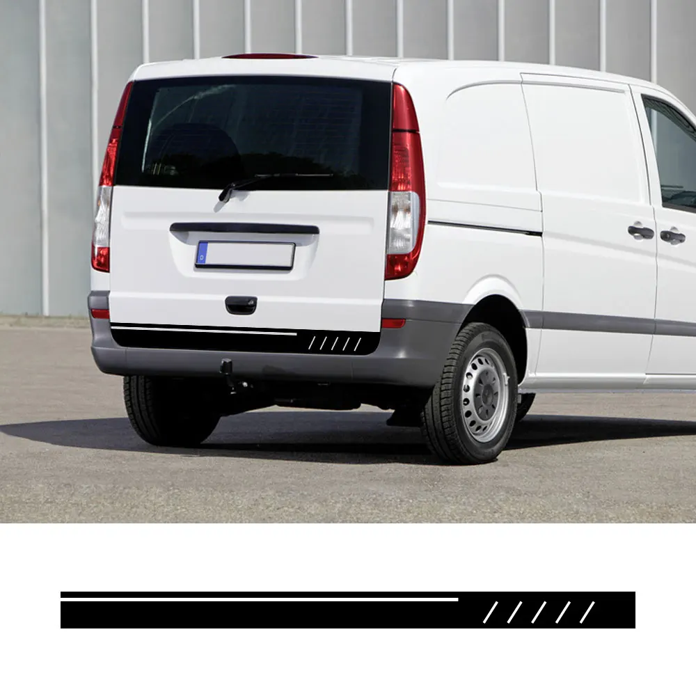 Car Rear Door Sticker For Mercedes Benz Vito V Class Viano W638 W639 W447 Marco Polo Camper Van Vinyl Decals Tuning Accessories
