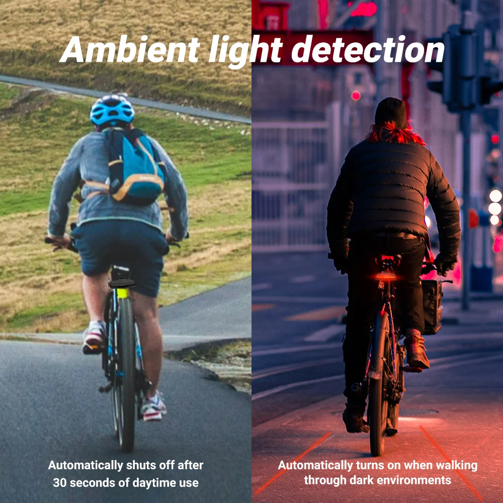 Omni nuovo arrivo fanale posteriore intelligente interfaccia USB ricarica luce frontale per bici