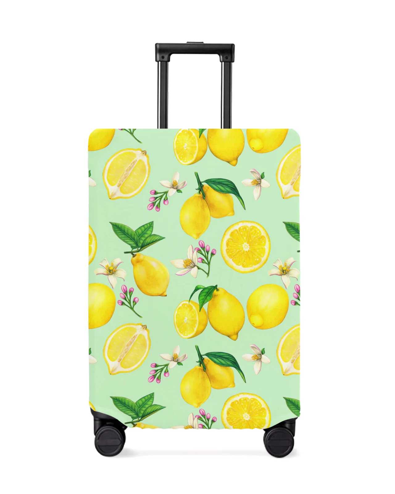 

Summer Lemon Flower Travel Luggage Protective Cover for 18-32 Inch Travel Accessories Suitcase Elastic Dust Case Protect Sleeve