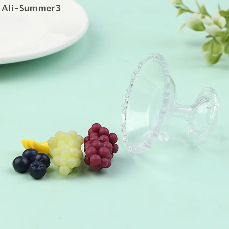 1 conjunto 1:12 casa de bonecas em miniatura sobremesa pan bolo suporte bandeja frutas com simulação frutas ornamento modelo casa decoração brinquedo