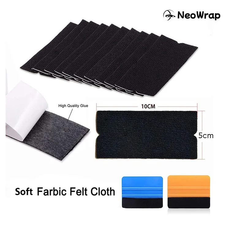 40Pcs/20Pcs Squeegee Felt Cloth for Vinyl Film Scraper Car Wrap Tools Fabric Felt for Spatula 4\