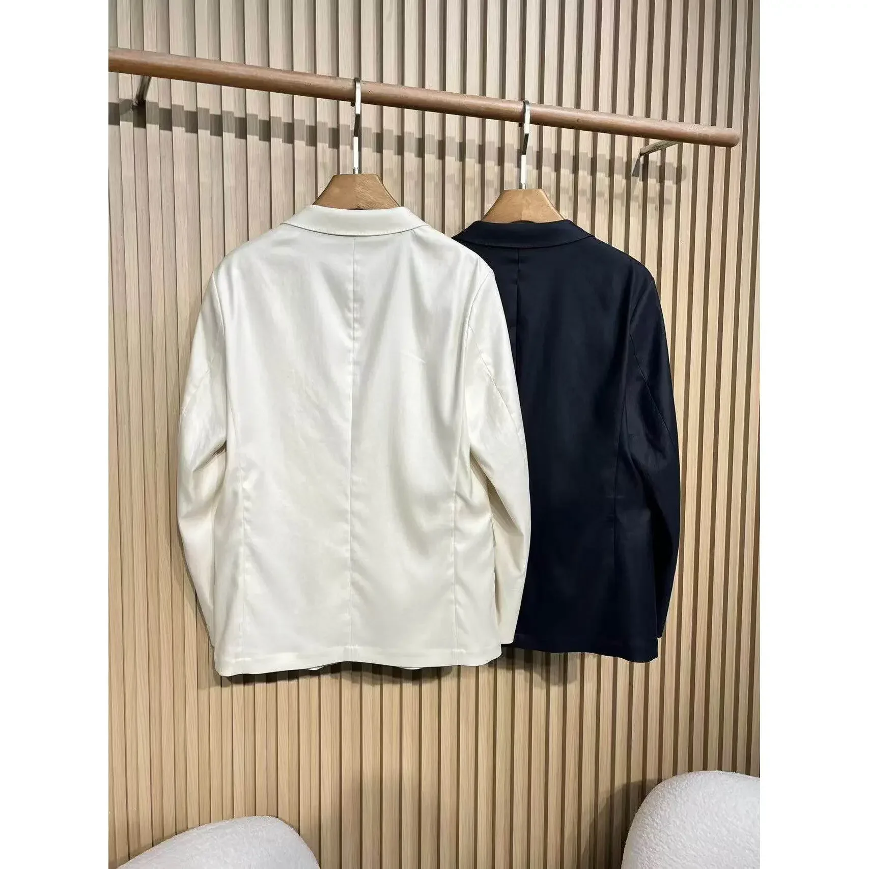 BC Italian 26ss old money wind embroidered breathable solid color suit jacket