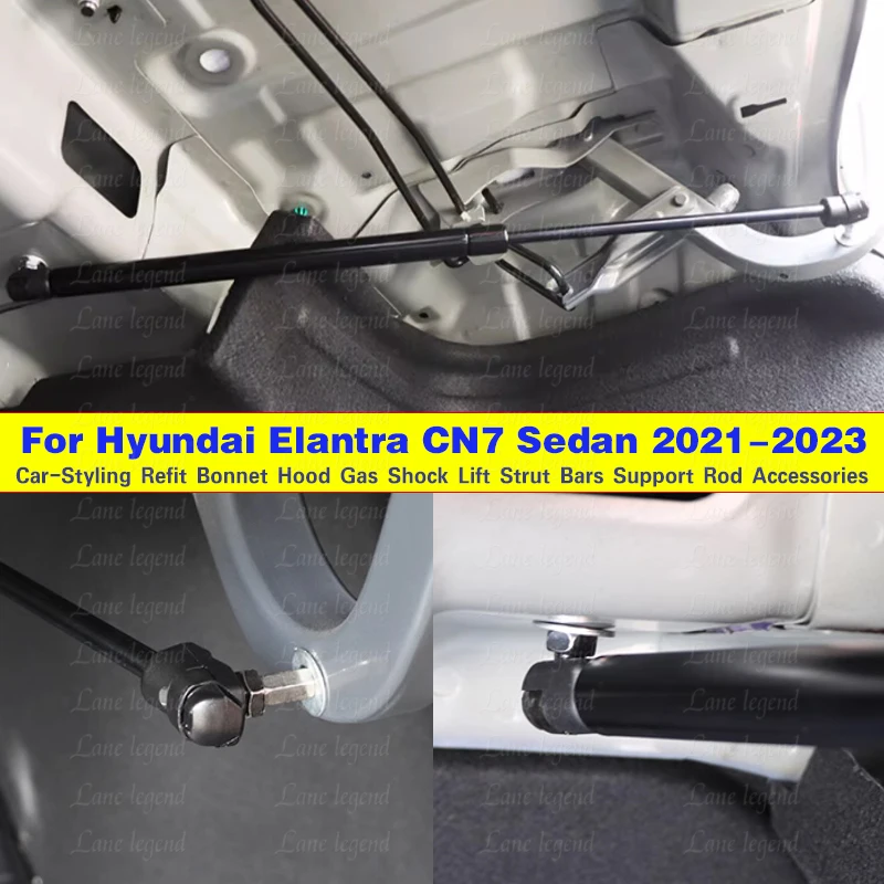 Damper for Hyundai Elantra CN7 Sedan 2021-2023 Auto Rear boot Tailgate Modify Gas Struts Lift Support Shock Absorber Gas Springs