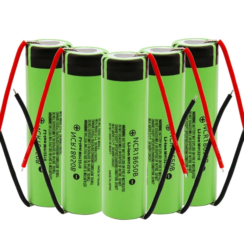 Batería De Litio NCR18650B Para Linterna, Pila De 1-10 Piezas, 100% Original, 18650 Mah,3400 V, 3,7 Mah,Compatible Con Cable DIY