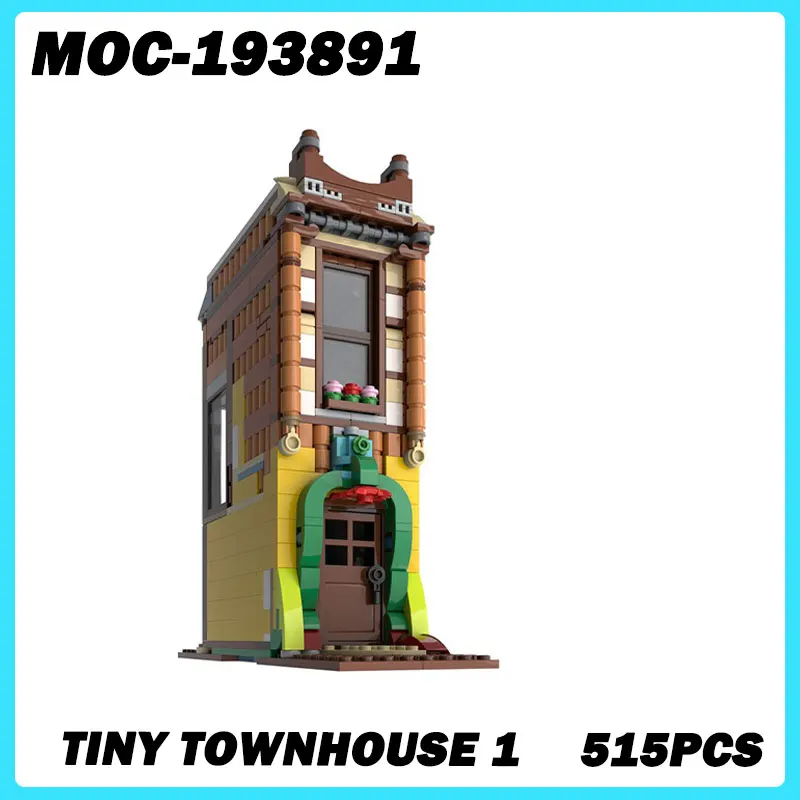 MOC-193891 Tiny Townhouse 1  Blocks Model Assemble Small Particles Brick Toy Birthday Gift Construction Originality play house