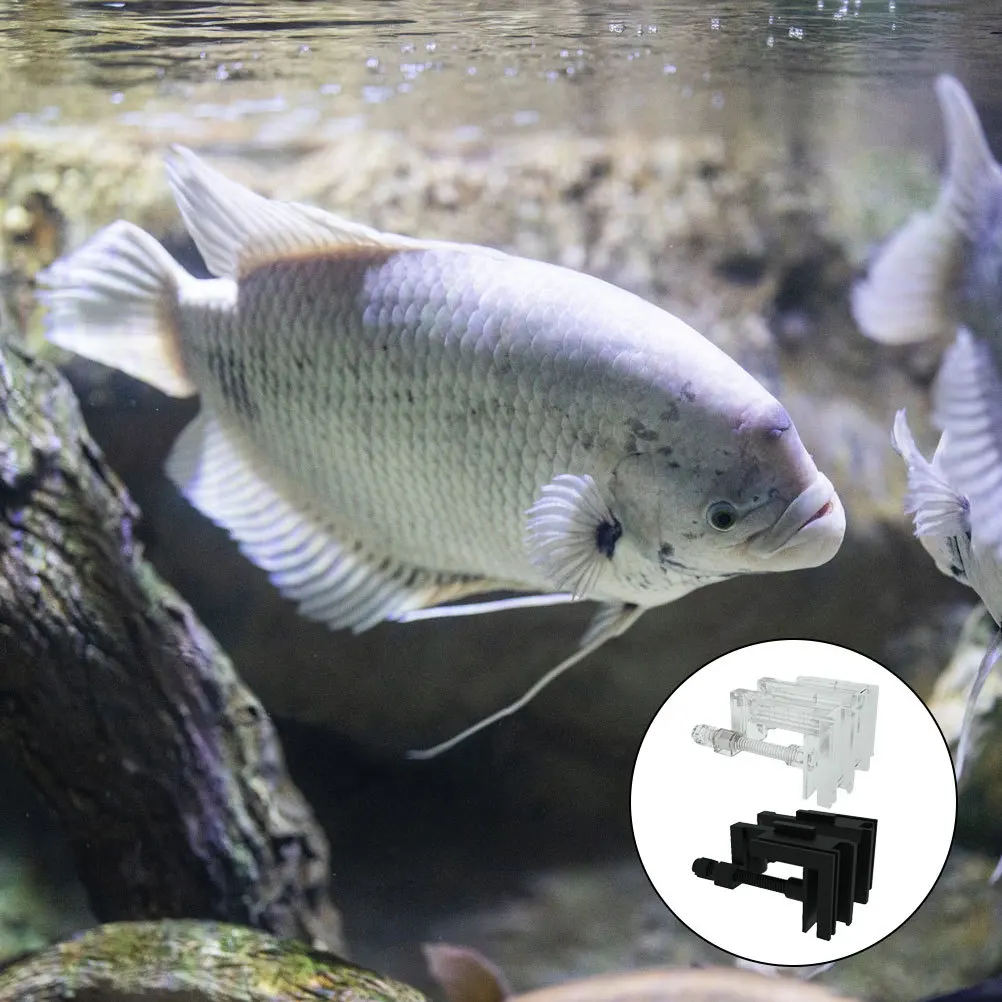 

2Pcs Aquarium Water Holder Clip Acrylic Filter Hose Clip Fish Tank Fixed Clamp Durable Practical Tool Filter Water Holder