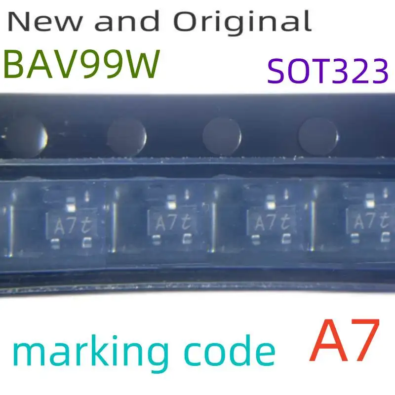 

BAV99W SOT323 100V 150mA High-speed switching diodes marking code A7
