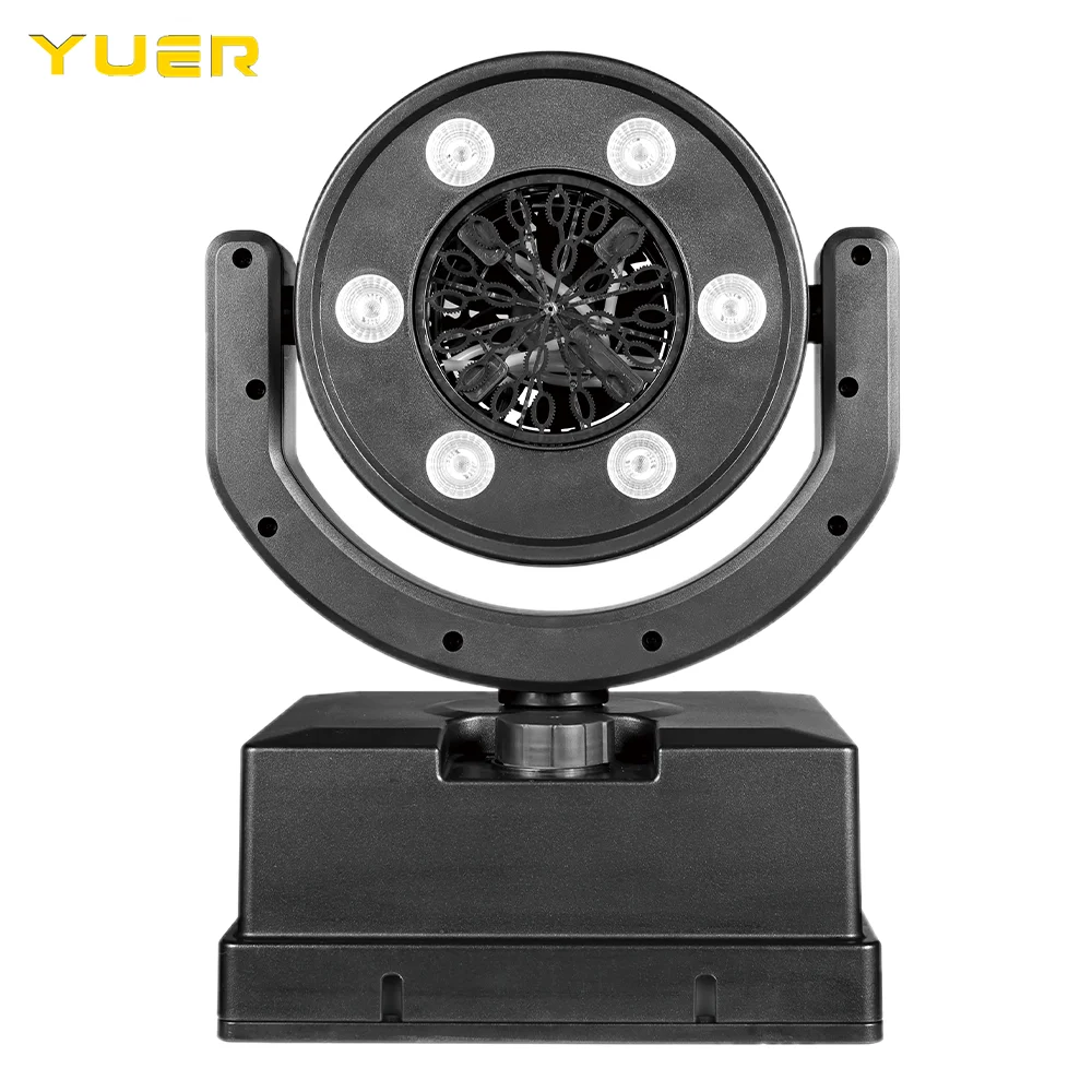 جديد إضاءة مقاومة للماء RGBY تتحرك رئيس آلة فقاعة مع بطارية DMX512 آلة تأثير المرحلة عن بعد ل DJ ديسكو حفل زفاف #5