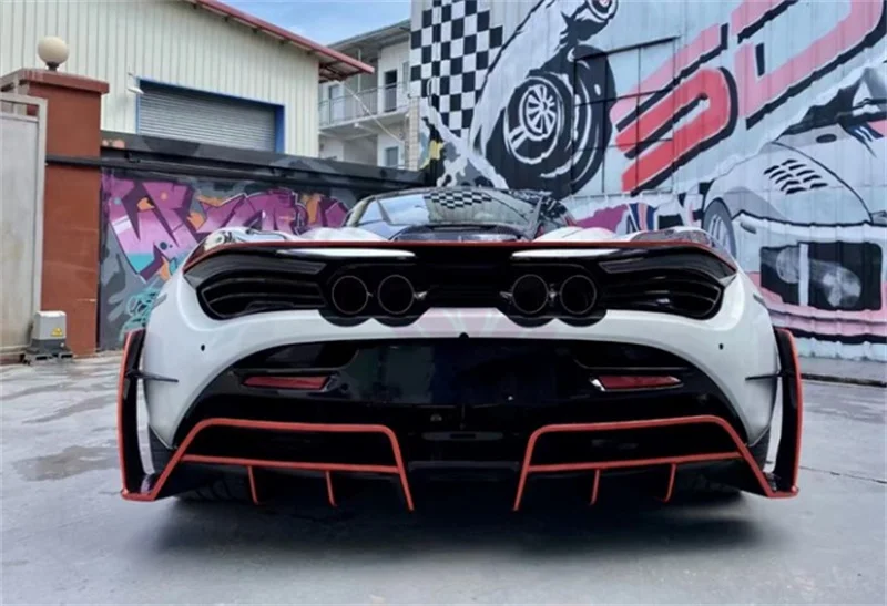 Amortecedor traseiro estilo M de fibra de carbono semi de alta qualidade para McLaren 720S Spider Coupe Body Kit vendas diretas da fábrica