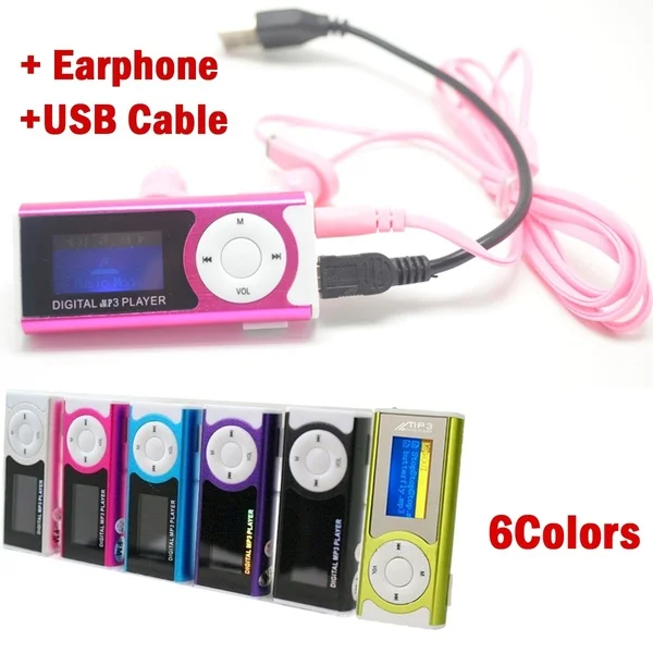 

Digital Music MP3 Player Mini USB OLED Screen MP3 Support 16/32GB Micro SD TF Card Light Clip Design Flashlight