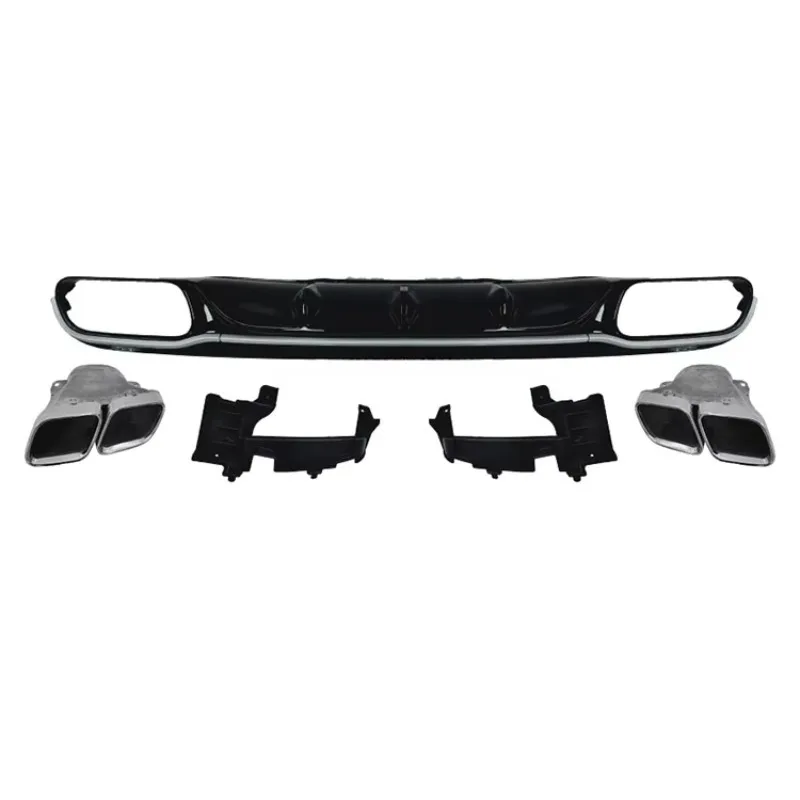 Auto Exterior Body Kits Rear Bumper Rear Diffuser E Class W213 Upgrade Style Aero Replacement Parts 2016-2023 view 3