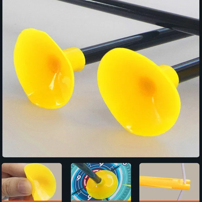 أطفال القوس والسهم مجموعة ألعاب الرماية في الهواء الطلق مجموعة للأطفال الذين تتراوح أعمارهم بين 4-8 8-12 مع شفط كأس السهام للأطفال الكبار الإجهاد الإغاثة #5