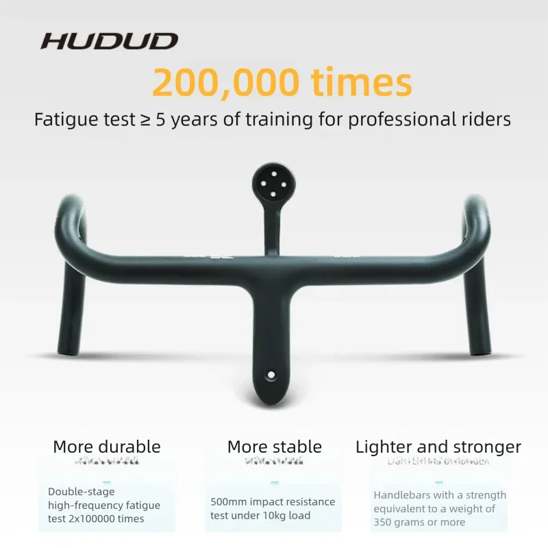 HUDUD Carbon Integrated Bar 237g | Full Internal Routing | Road