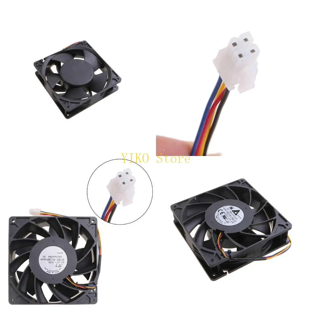 K32C 14038 140mm x 38mm PWM Computer PC for Case Fans 7000rpm High 12V 4pin