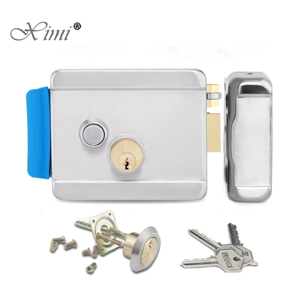 dc12v-stainless-steel-electronic-control-lock-electric-gate-door-lock-eletric-rim-lock-support-video-doorphone-intercom-system