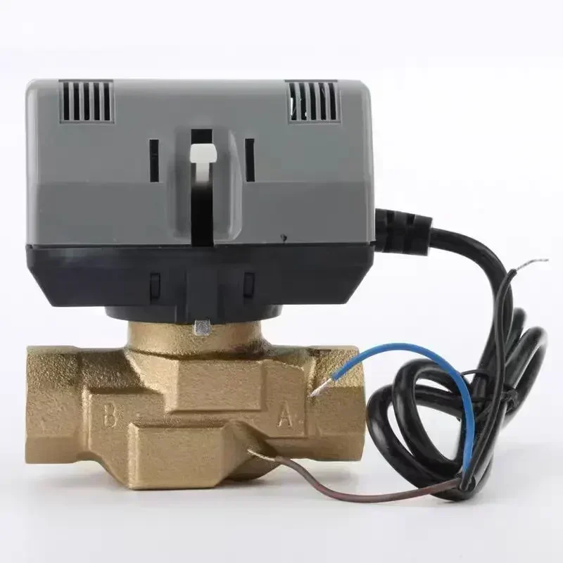 Honeywell 전동 양방향 밸브 황동 VC6013/VC4013 선풍기 코일 전기 AC200-240V, 1/2 인치 3/4 인치 1 인치