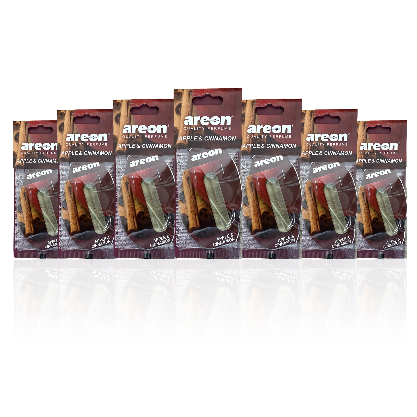 Areon 5/20pcs Apple Scent Car Air Freshener, Natural Tea-Scented Paper, Car-Mounted Hanging Type, Car Interior Accessories