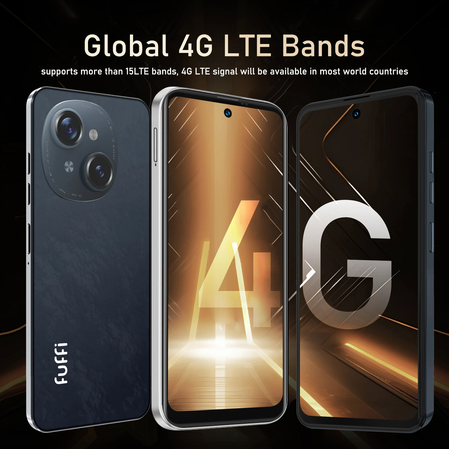 هاتف FUFFI بشاشة 6.56 بوصة، هاتف بشريحتين بشبكة 4G، هاتف Android 10.0 مع ذاكرة قراءة فقط 32 جيجابايت، معالج رباعي النواة، هاتف 2+2 ميجابكسل #5