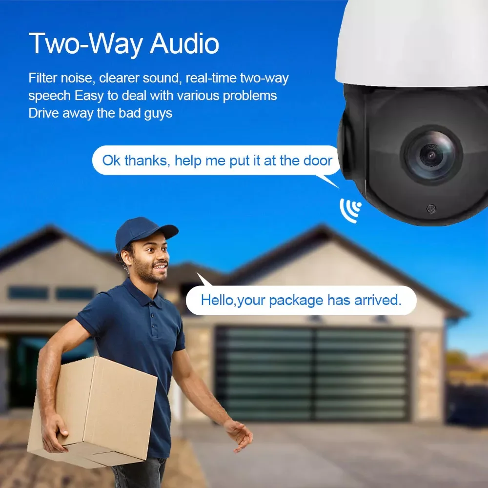 

4k 8mp Cctv Camera Poe Colorvu 30xzoom Ip Camera Poe Auto Track Security Ip67 Ptz Dome Camera