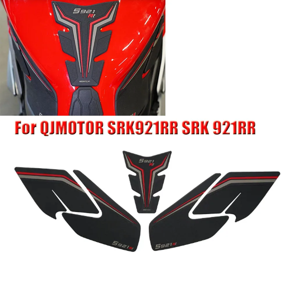 

For QJMOTOR SRK921RR SRK 921RR Motorcycle Side Sticker Fuel Tank Decal Protector Traction Pad Cover Decoration Sets Anti-slip