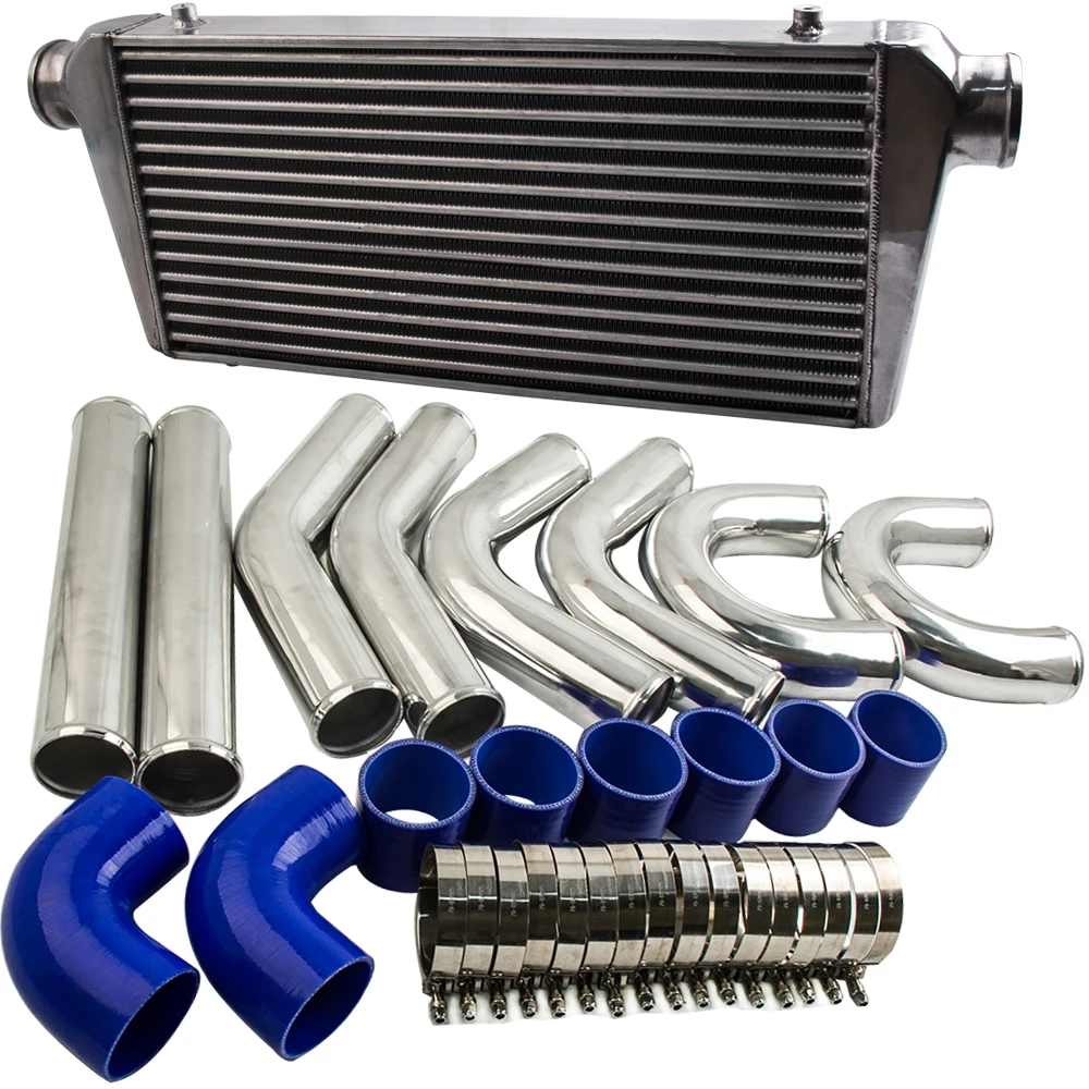 maxpeedingrods Universal 300x600x70mm intercooler + 76mm Turbo Piping Pipe Kit