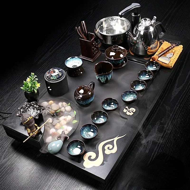 Atomized Running Water, Wujinshi Tea Tray, Household Automatic Tea Table, Automatic Integrated Tea Tray