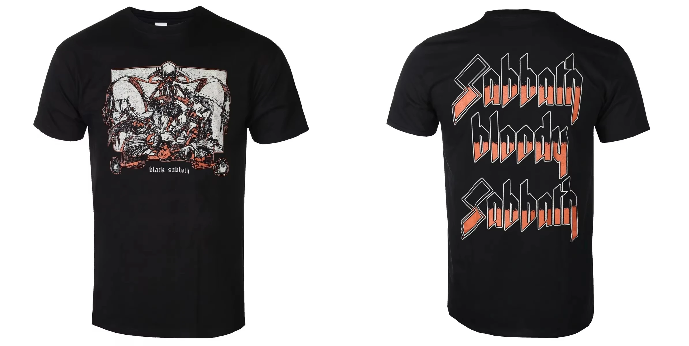 Double-sided Printed Classic Heavy Metal Streetwear T-shirt for Black Sabbath The End 2017 Birmingham Tour Women And Men T-Shirt