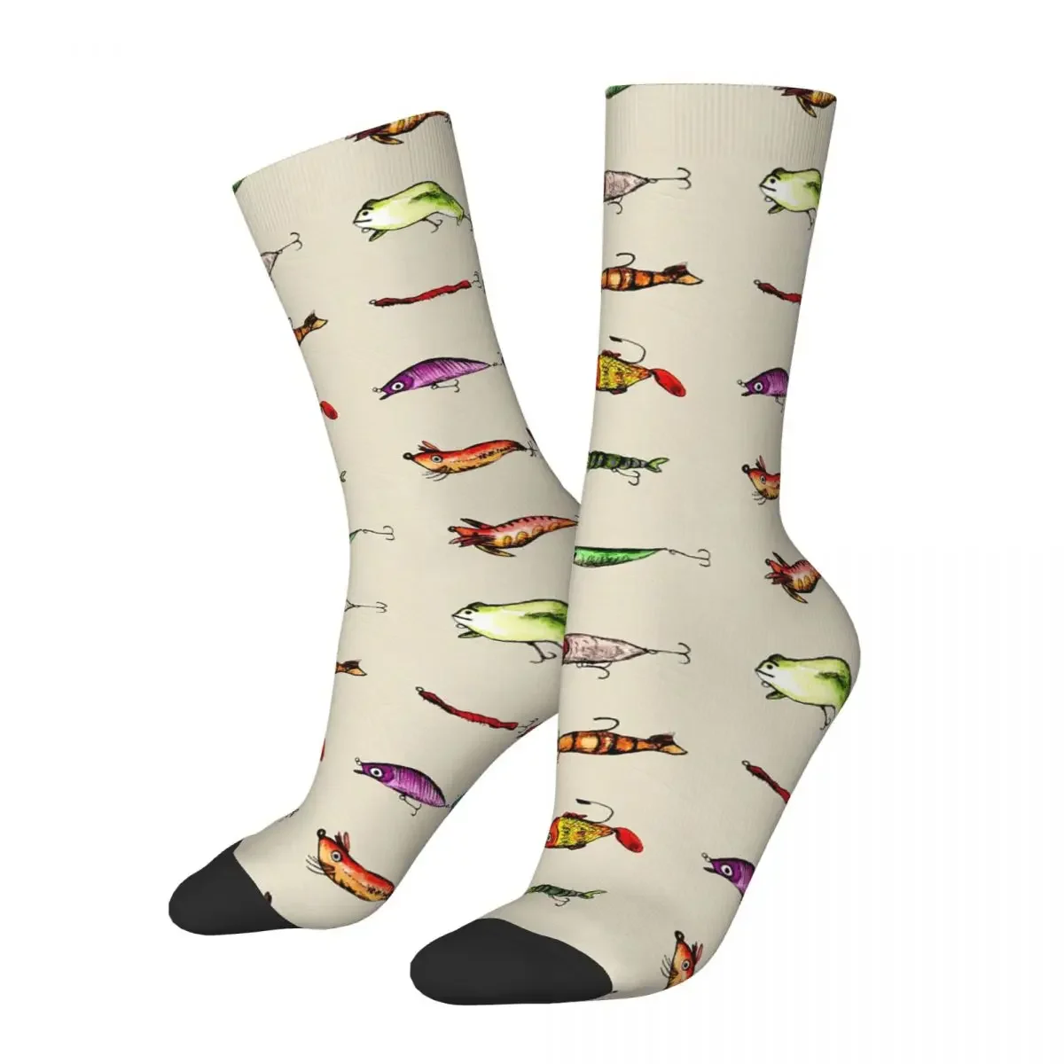 

Lures Socks Harajuku High Quality Stockings All Season Long Socks Accessories for Man's Woman's Gifts