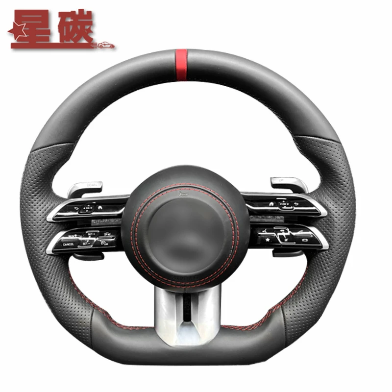 

For Mercedes-Benz Full Series Dragonfly-Style AMG Flat-Bottom Sports Steering Wheel Assembly Upgrade