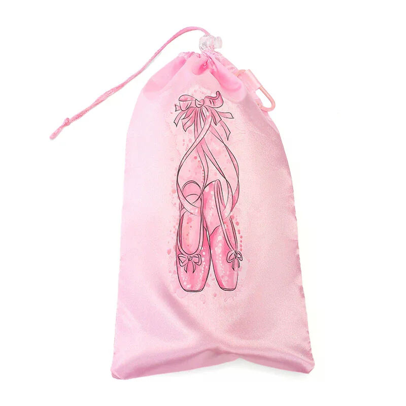 Portable Mesh Drawstring Dance Shoe Storage Pouch Breathable Girls Ballet Shoes Organizer Bag
