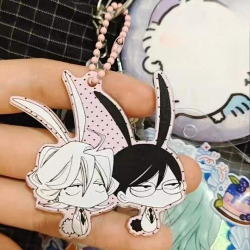 New Doukyusei Sajou Rihito Kusakabe Hikaru acrylic keychain, high-quality cartoon-shaped creative bag and car hanging accessory view 5