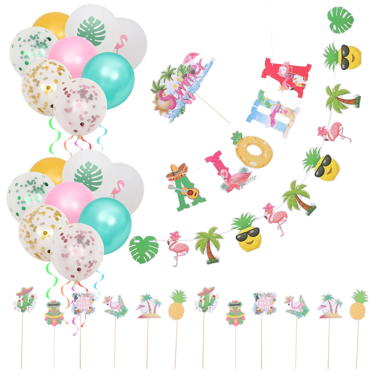 

Party Balloon Decorations Reusable Quality Material Colors Kitchen Stairs Door Supplies Emulsion Topper Banner
