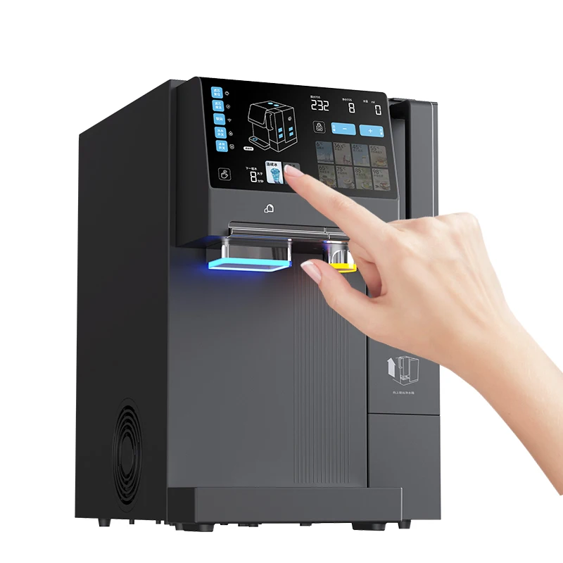Home Use Reverse Osmosis Hot Cold Dispenser Desktop Water Purifiers with Ice Maker