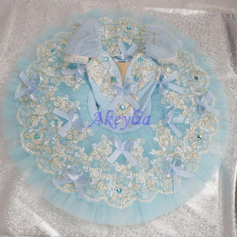 Pale Blue ballet tutu platter sugar plum fairy professional pancake ballet tutu blue bird performance classical TUTU BLST20031