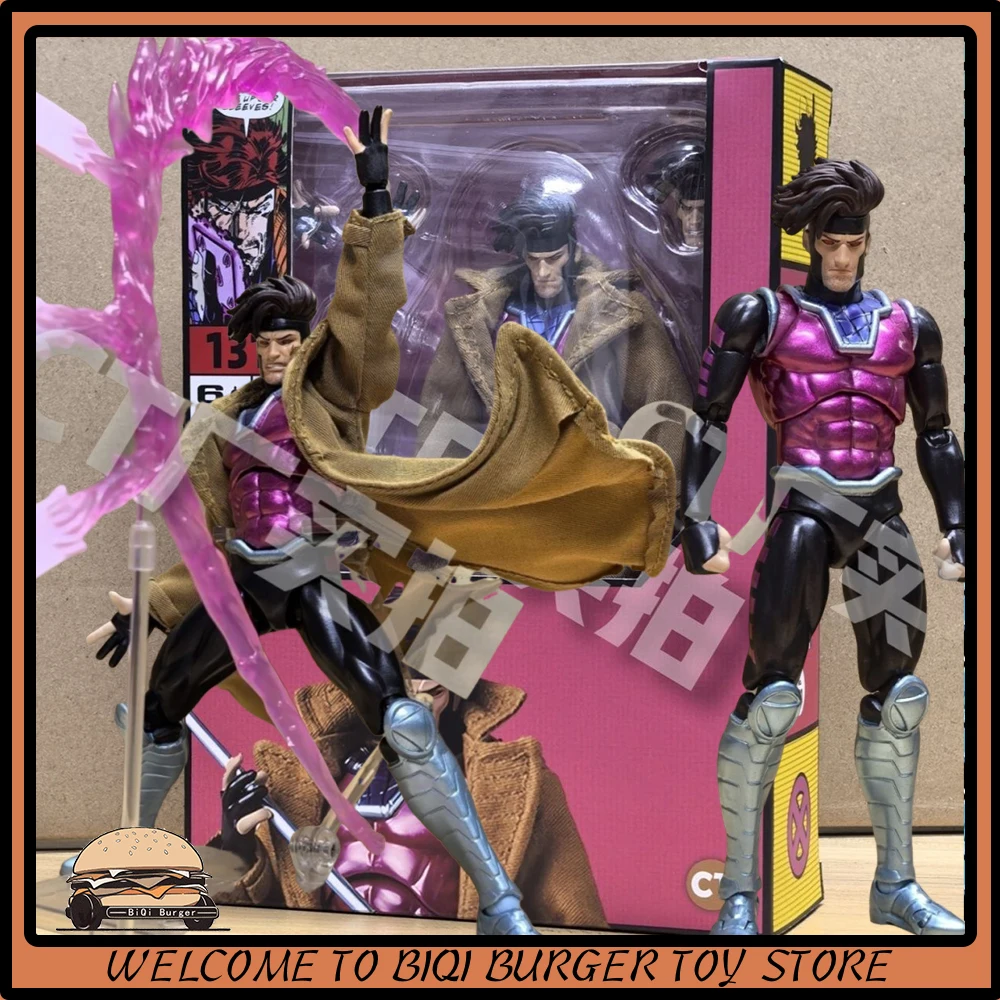 

New CT Toys Mafex 131 Figure Gambit SHF X-Men Wolverine Action Figure PVC Statue Model Figurine Kids Toy Customized Gifts