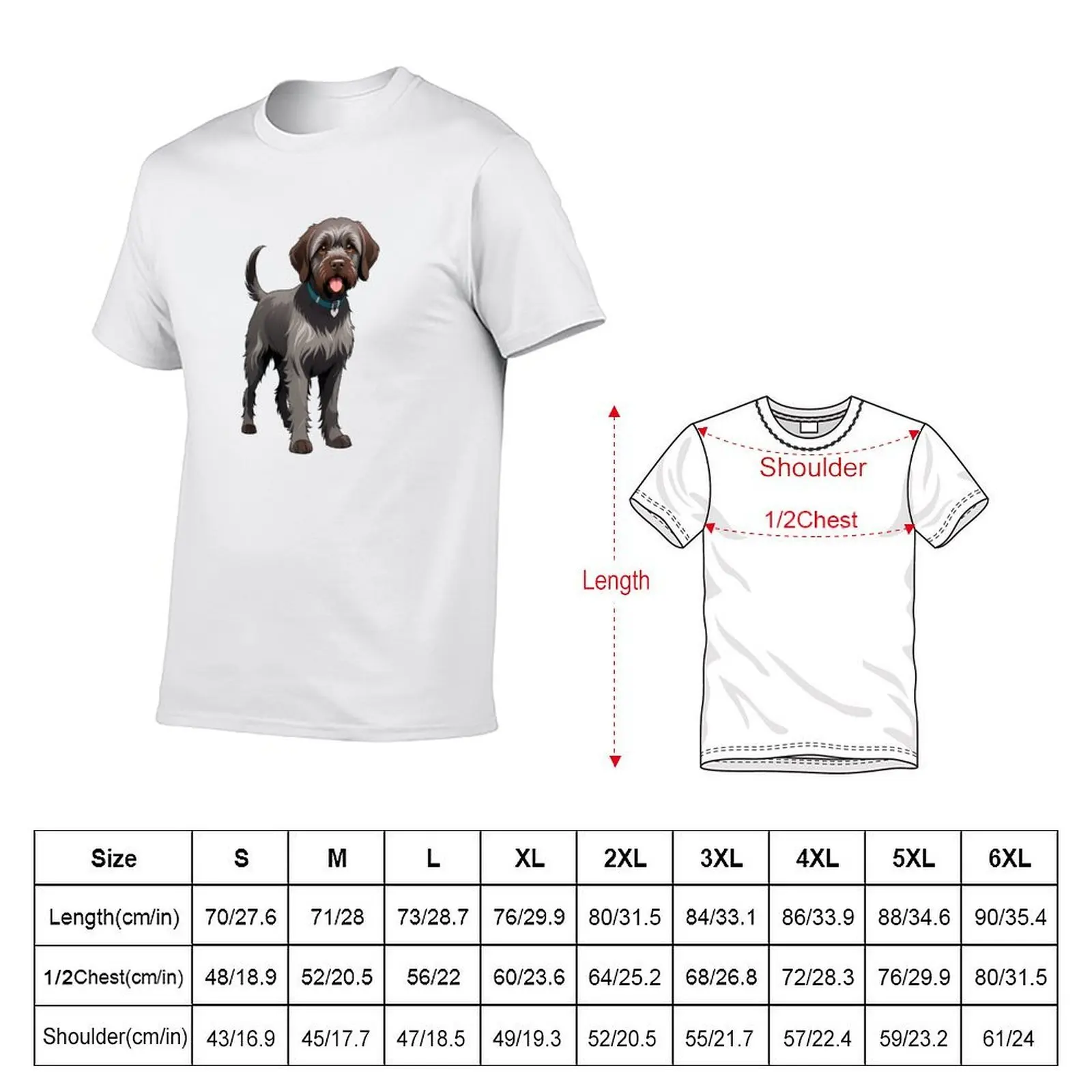 Wirehaired Pointing Griffon T-Shirt customs summer top t shirts men