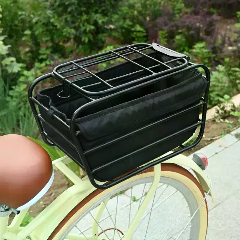 2-in-1犬用自転車バスケット、リアラックペットキャリアカ - Bike Cargo Rack のレビューと価格