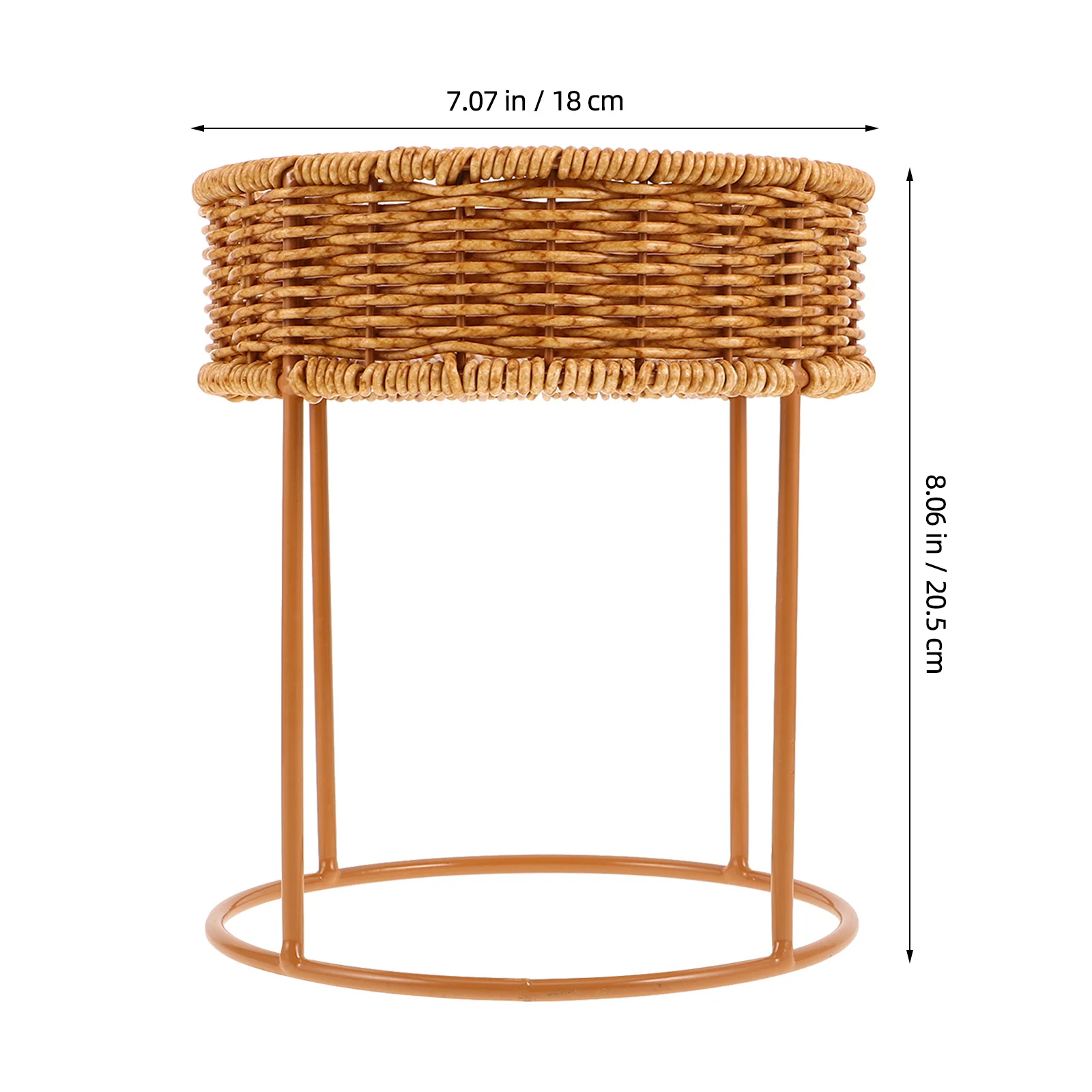 حامل زهور صغير نبات الروطان حامل سطح المكتب حامل الزهور رف عرض عصاري داخلي بوهو حامل نبات الروطان للمنزل والمكتب #5