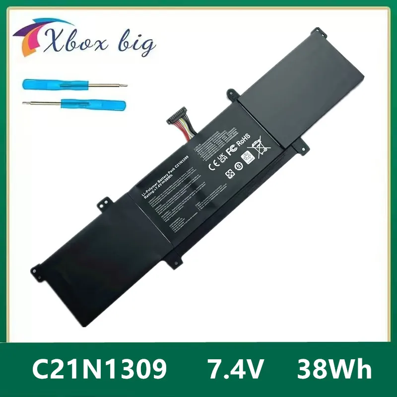 Batería para Portátil de 7.4V 38Wh 4965mAh C21N1309 para ASUS VivoBook AS301C Q301L Q301LA R304LA R304LP S301LA