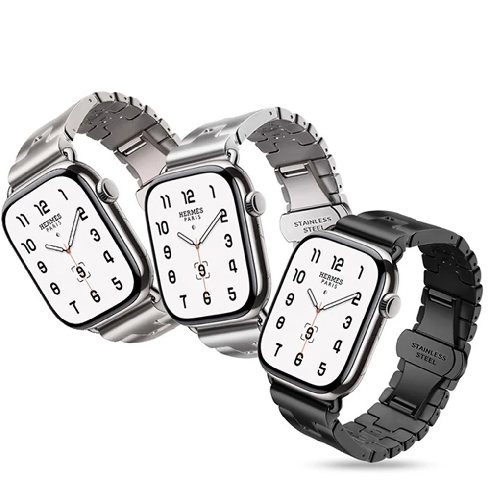 Stainless Steel Band For Apple Watch Series 10 46 42mm Strap