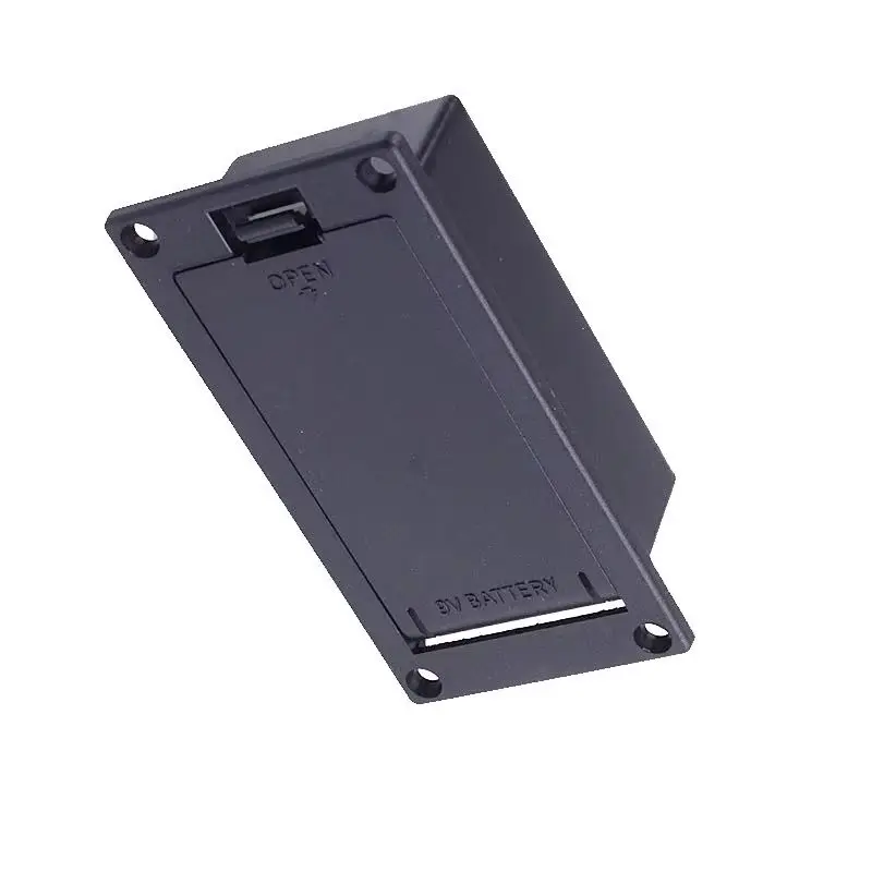 LJ-03 9V Active Pickup Battery Compartment Cover – Durable Plastic Box for Guitar & Bass, Easy-Install Replacement Part