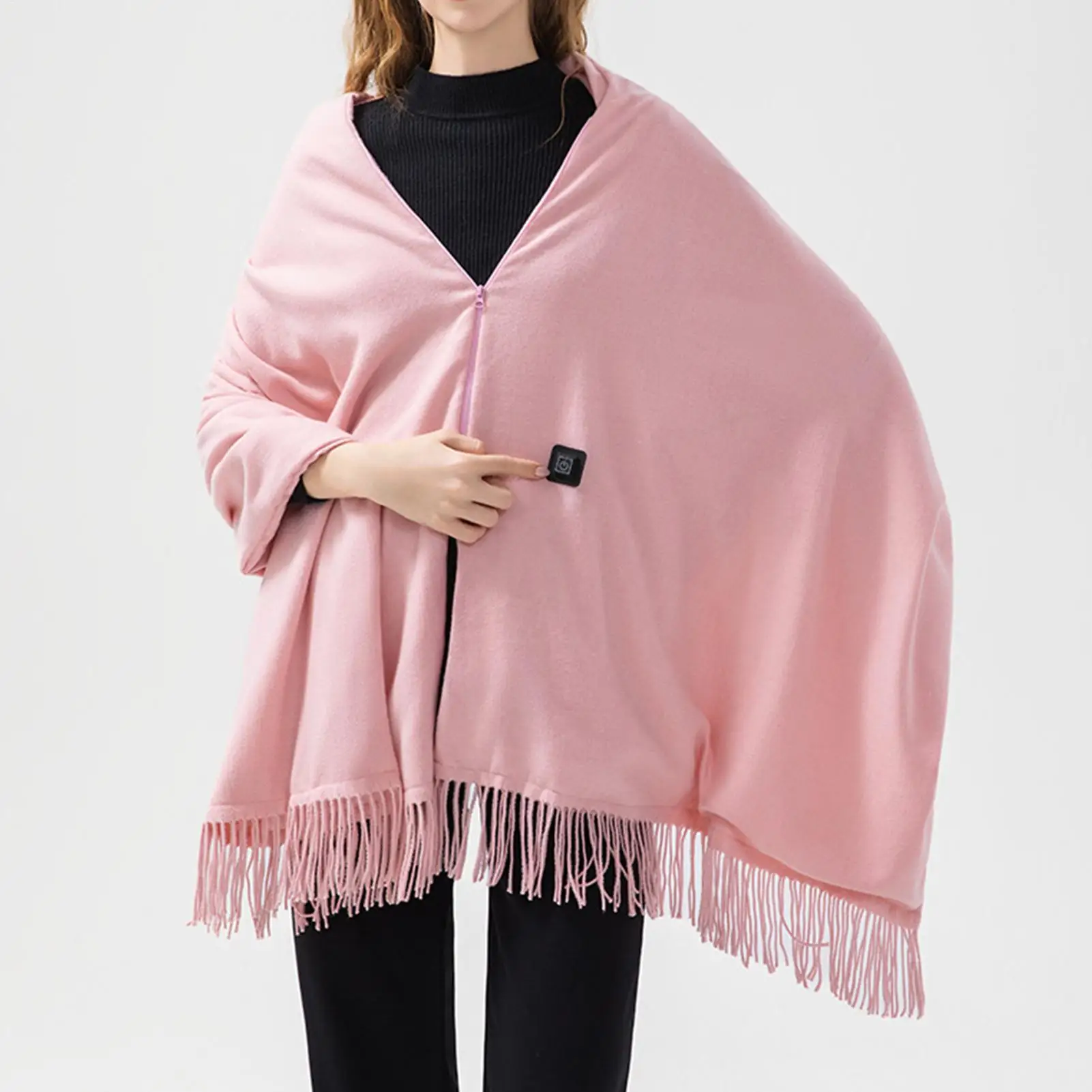 Heated Shawl 8-Zone 3-Level Safe Portable Electric Scarf Women Wearable Heated Blanket Throw For Couch Sofa Bed Home Dorm