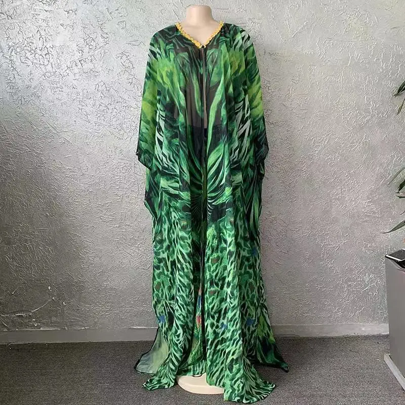 Vestidos africanos para mulheres, conjunto de calças de duas peças, abaya longa feminina + calças, vestido América Dashiki, nova moda, verão, 2024