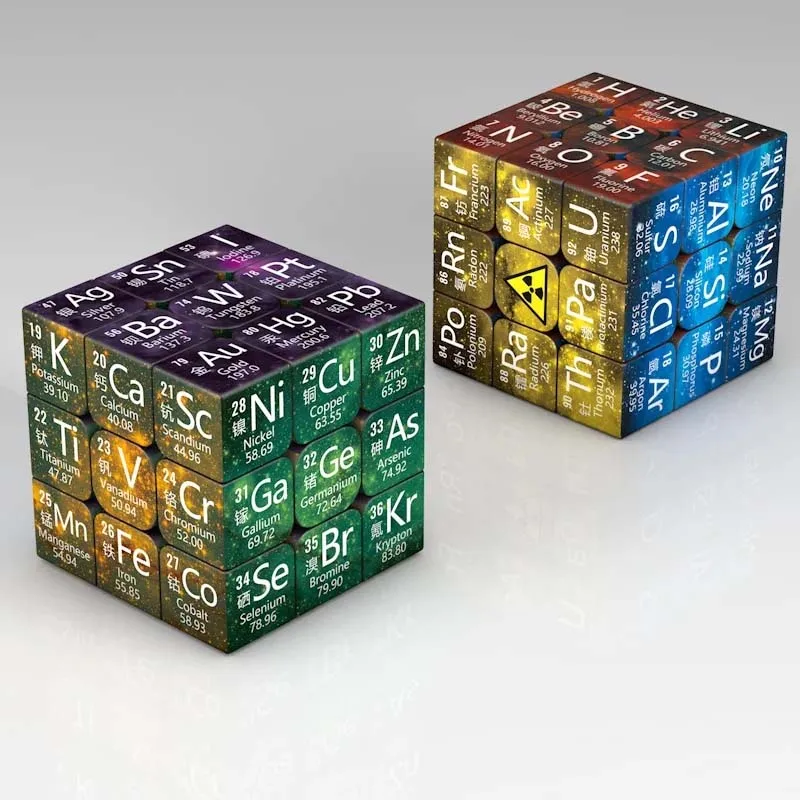 3x3x3 Mathematics Chemistry Puzzle Magic Cube Speed Cube Professional Grow the Intellect Toys For Kids