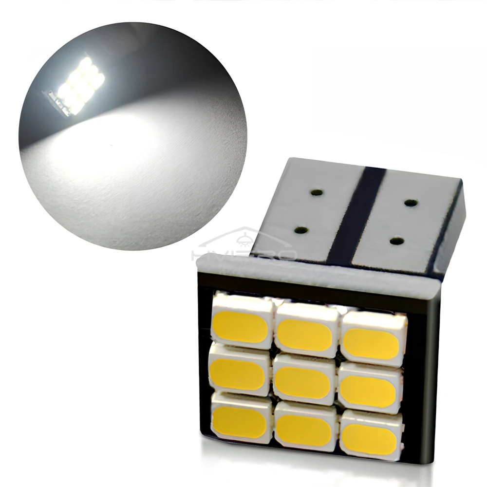 10PCS Car Styling Dome LED Light 1206 9SMD White Marker Backup Bulb Interior Read Lamp Parking Reverse License Plate Turn Signal