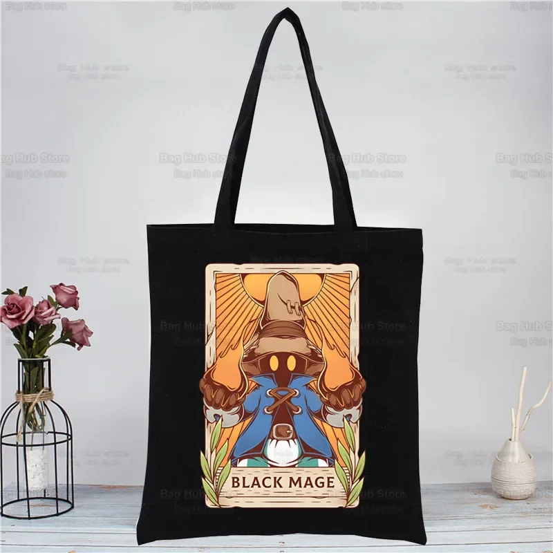 

Final Fantasy Anime Shinra Women Shoulder Bag Canvas Bag Harajuku Shopping Bags Fashion Casual Handbags Grocery Tote Girls