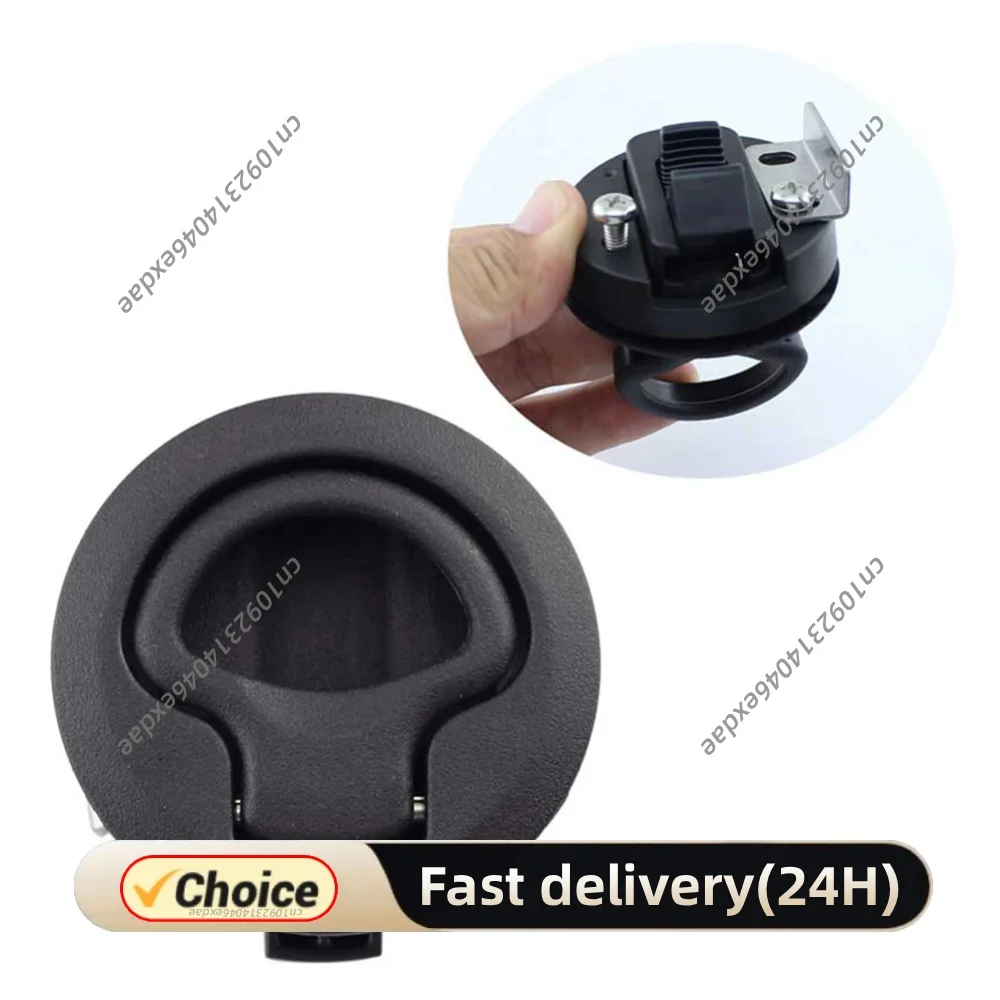 Boat Door Latch Flush for Boat Pull Latch Plastic Boat Accessories Marine Round 61*61*25mm. Flush RV handle lock